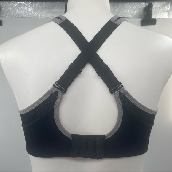 WACOAL I Bra Sports Bra Contour High Impact Black 853302 Size 38G - Picture 4 of 16